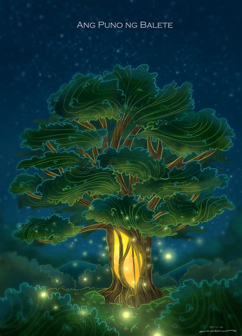 balete tree illustration.